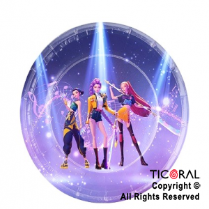 LAS GUERRERAS PLATO (GM) X 8 UNIDADES